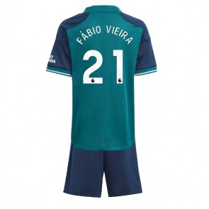 Arsenal Fabio Vieira #21 Replika Babytøj Tredje sæt Børn 2023-24 Kortærmet (+ Korte bukser)